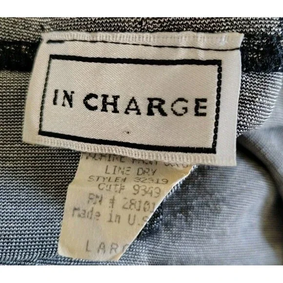 Vintage Maxi Pencil Skirt Size L Waist 26 Dragonfly Print  Gray Back Slit USA - Picture 2 of 6